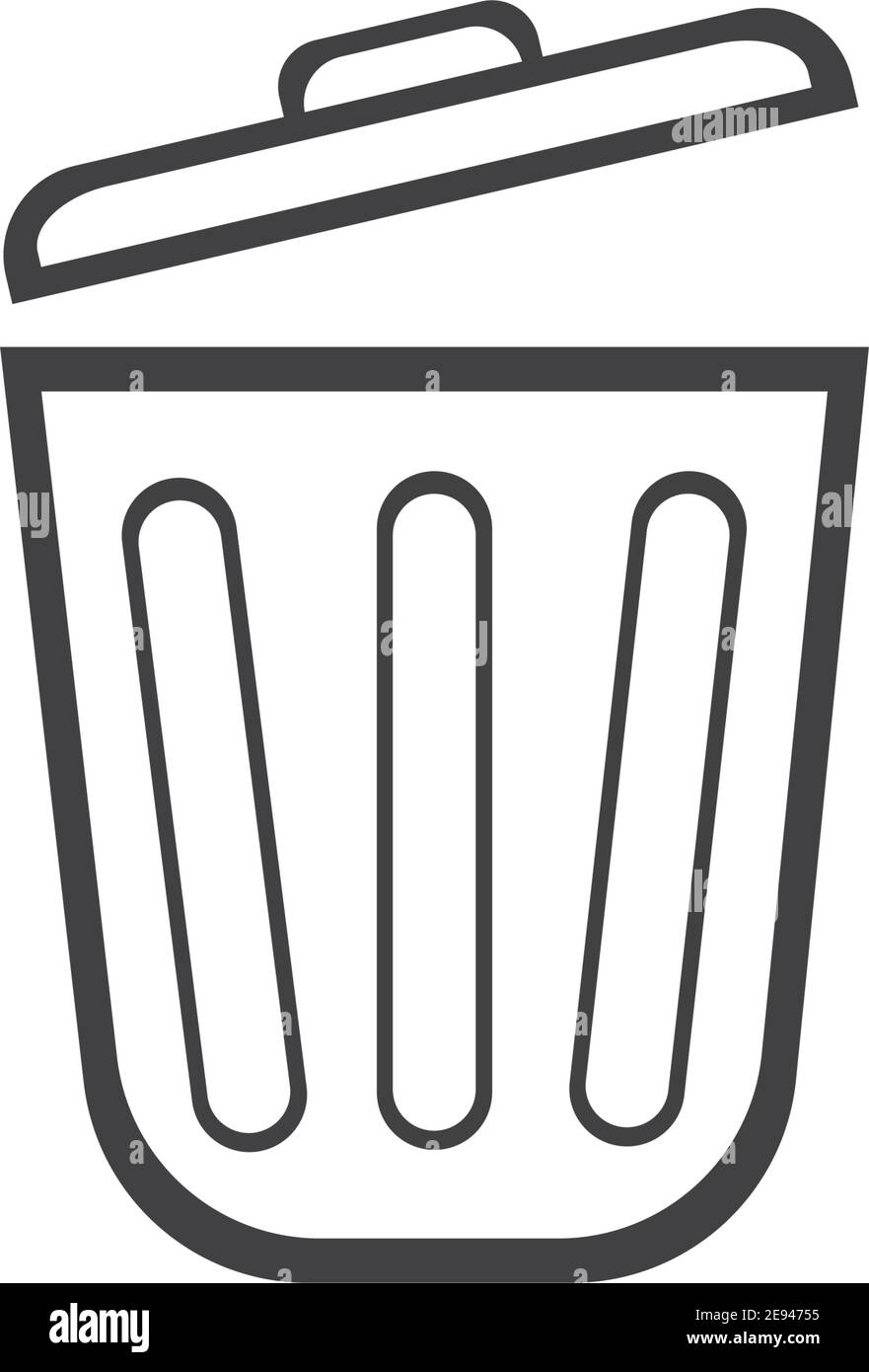 trash can icon vector illustration Stock Vector Image & Art - Alamy