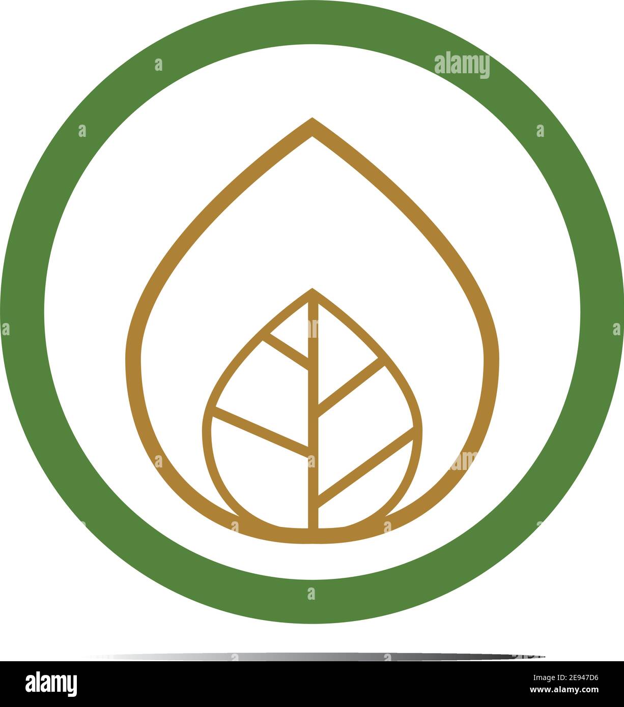 Abstract nature logo icon vector design of leaves Stock Vector Image ...