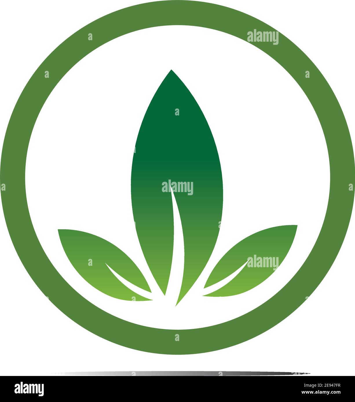 Abstract nature logo icon vector design of leaves Stock Vector Image ...