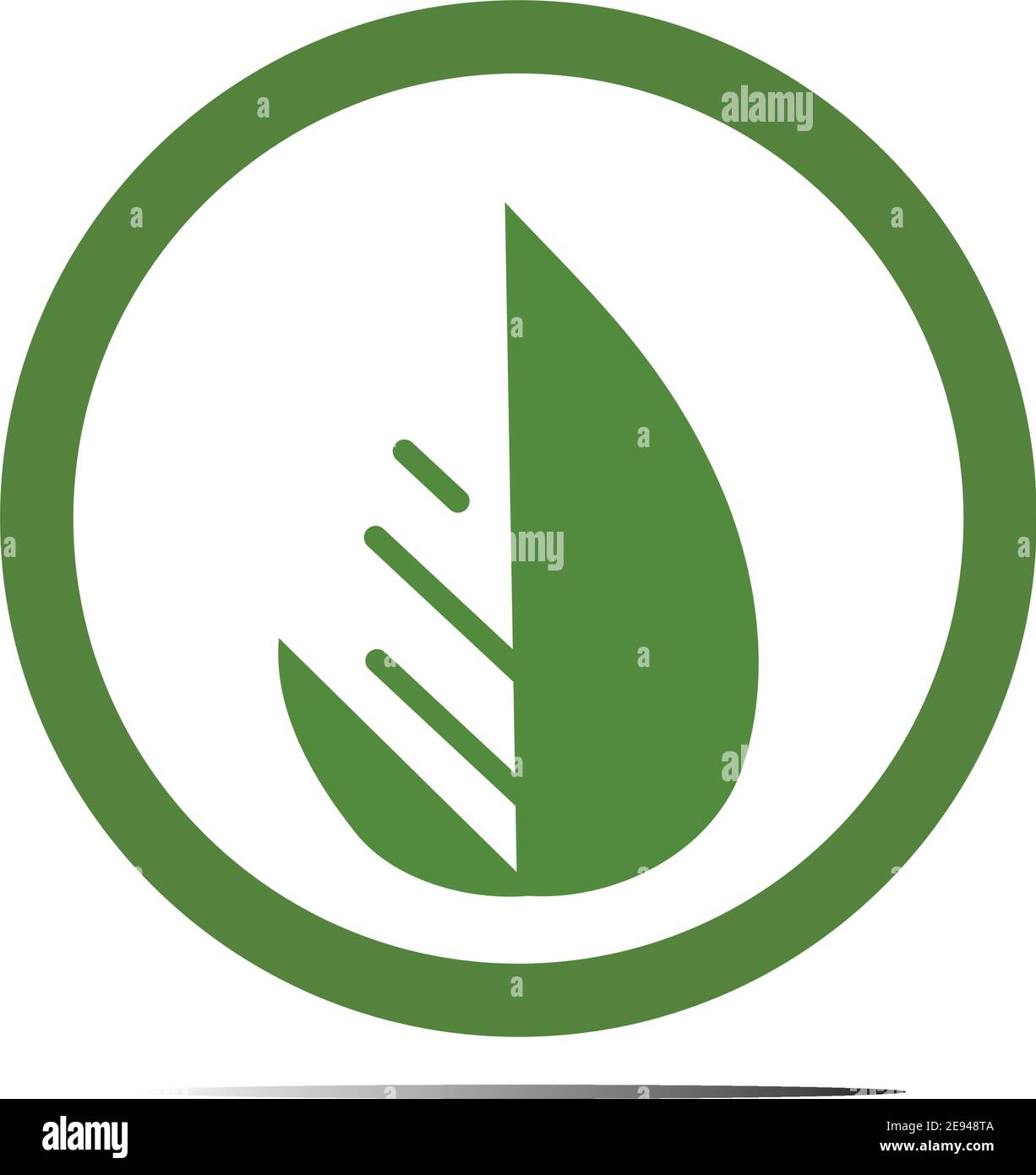 Abstract nature logo icon vector design of leaves Stock Vector Image ...