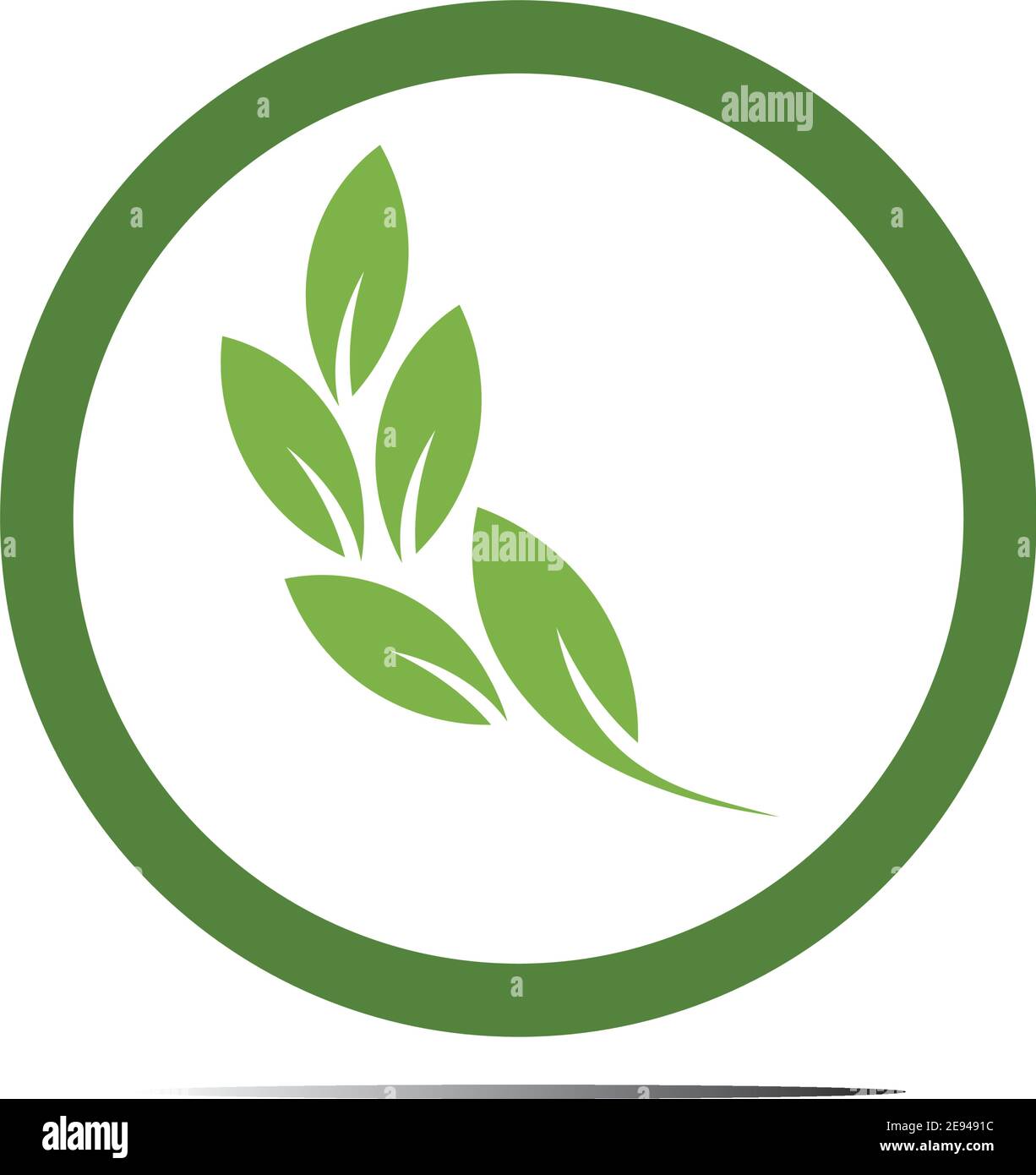 Abstract nature logo icon vector design of leaves Stock Vector Image ...