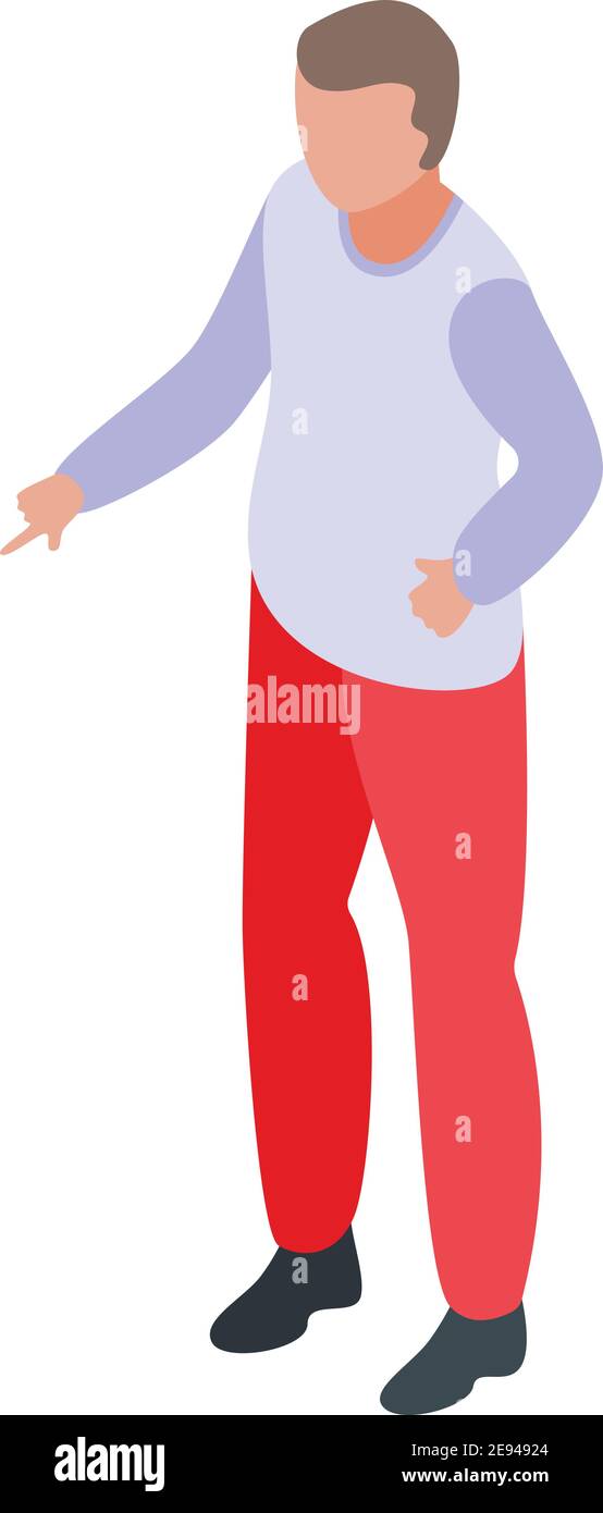 Soccer trainer icon. Isometric of soccer trainer vector icon for web