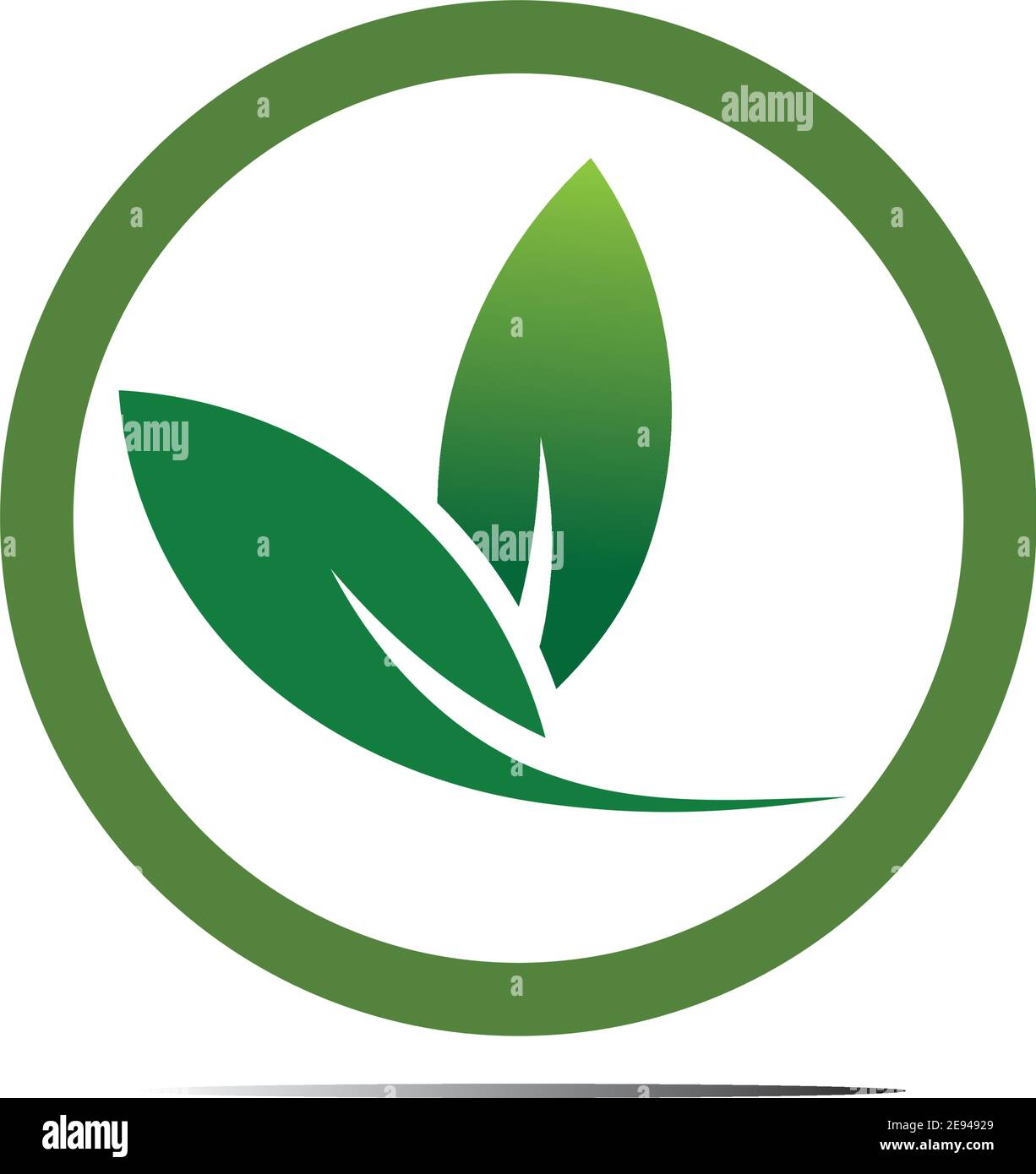 Abstract nature logo icon vector design of leaves Stock Vector Image ...