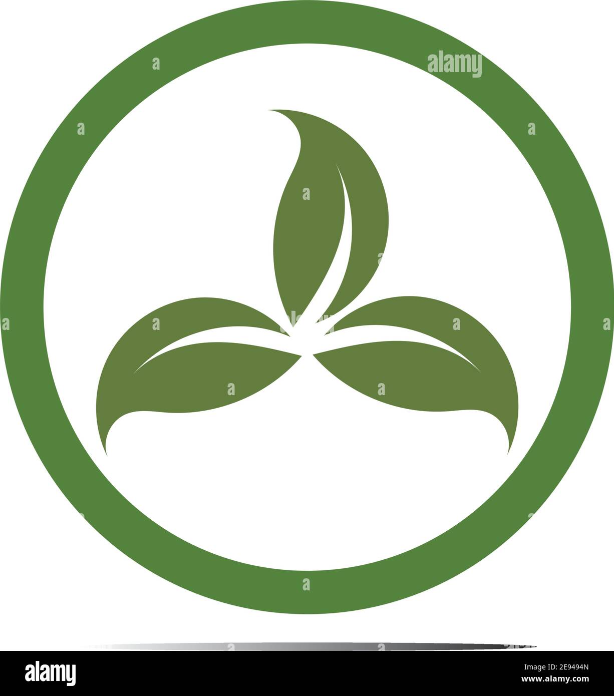 Abstract nature logo icon vector design of leaves Stock Vector Image ...