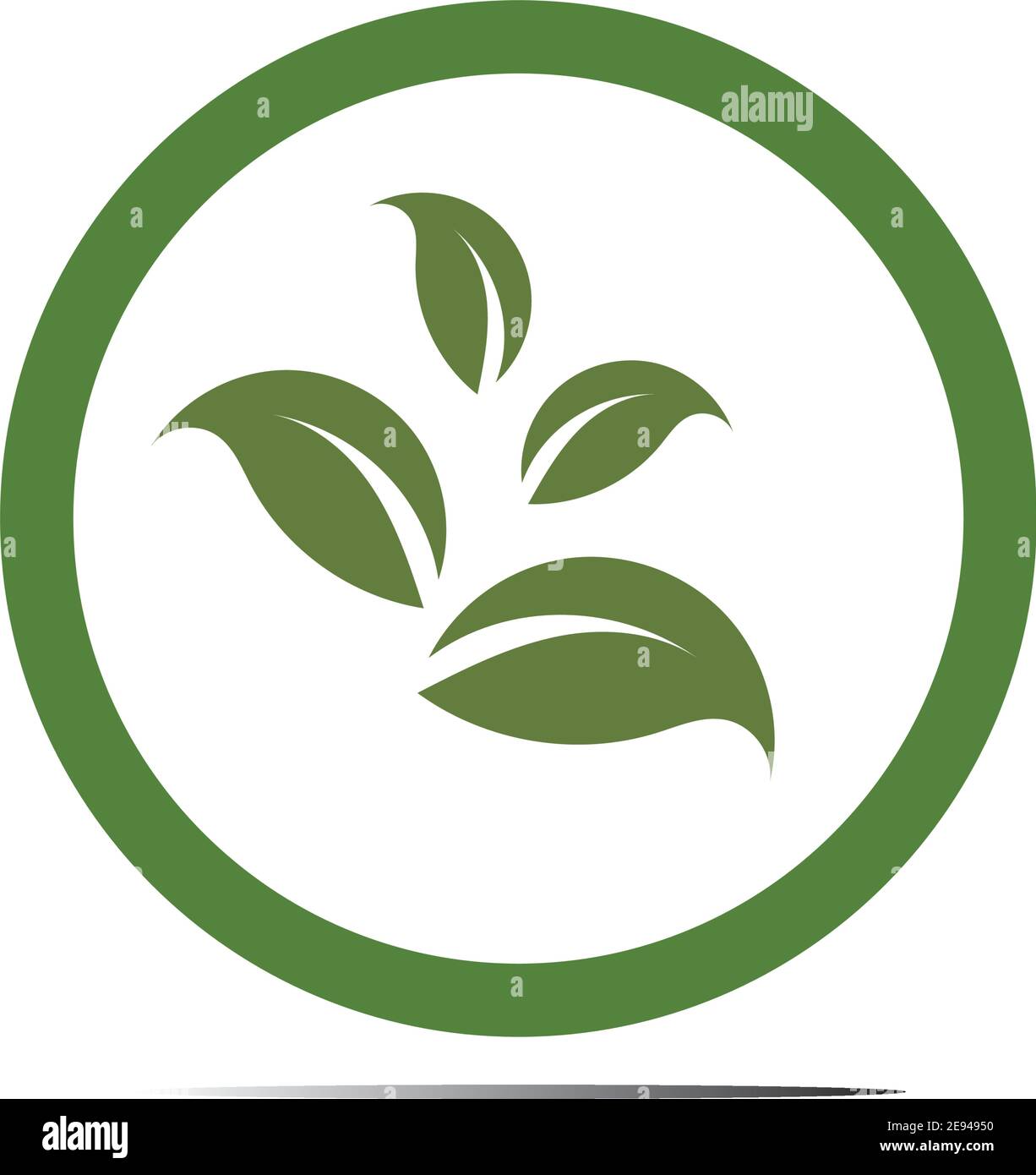Abstract nature logo icon vector design of leaves Stock Vector Image ...