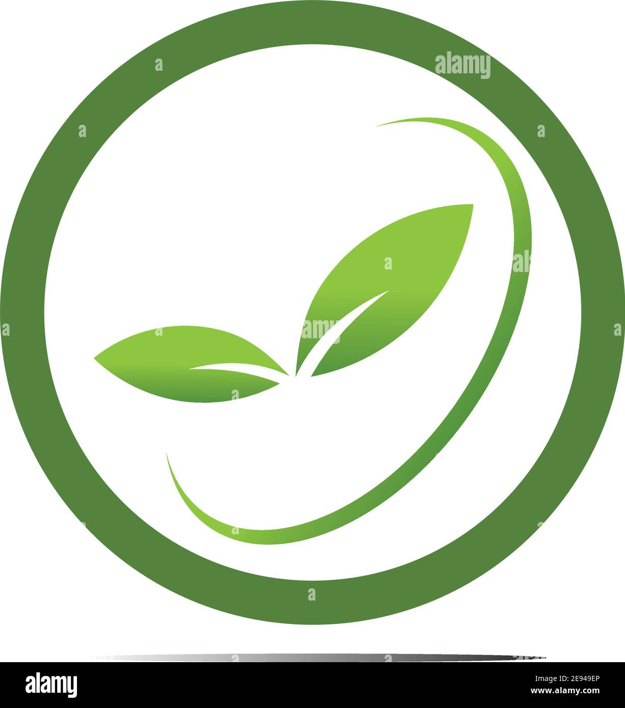 Abstract nature logo icon vector design of leaves Stock Vector Image ...