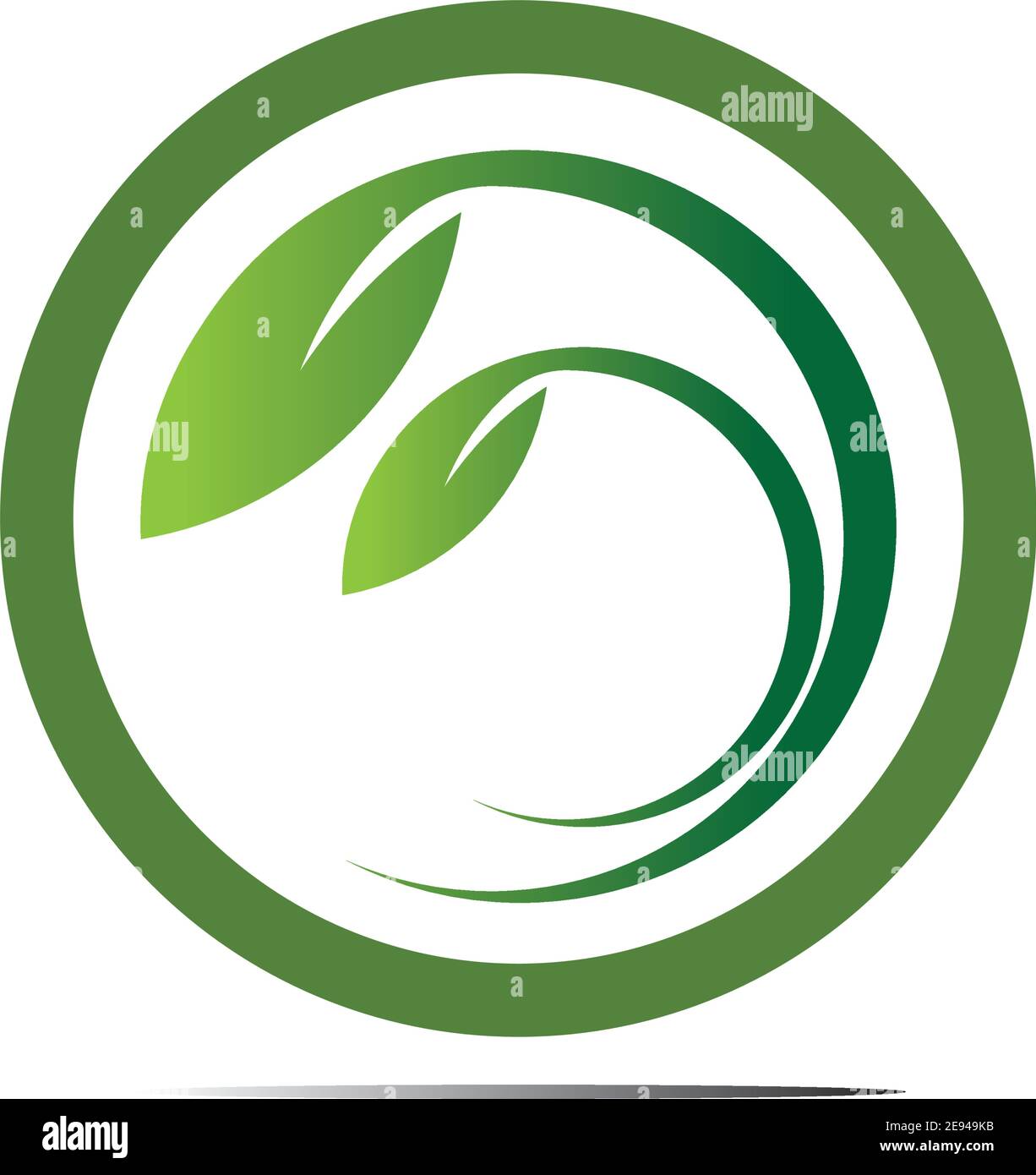 Abstract nature logo icon vector design of leaves Stock Vector Image ...