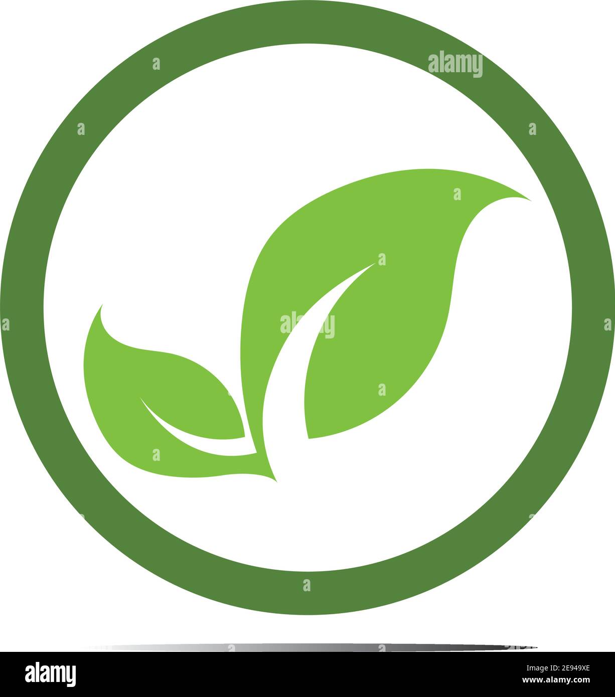 Abstract nature logo icon vector design of leaves Stock Vector Image ...