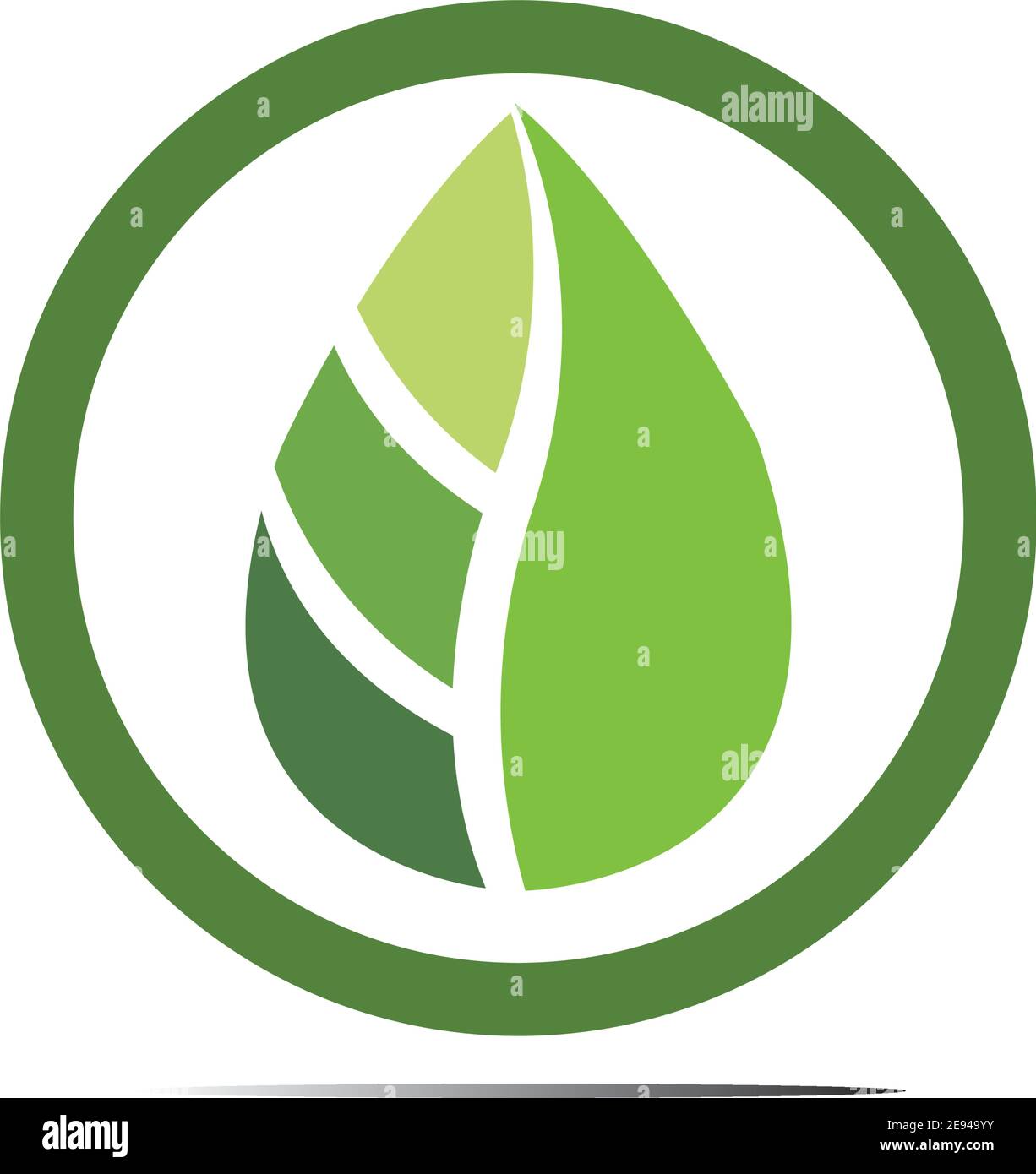 Abstract nature logo icon vector design of leaves Stock Vector Image ...