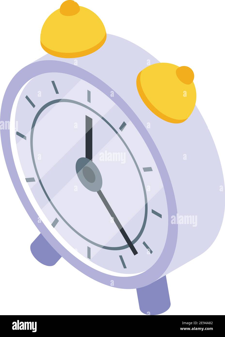 Table clock icon. Isometric of table clock vector icon for web design isolated on white background Stock Vector
