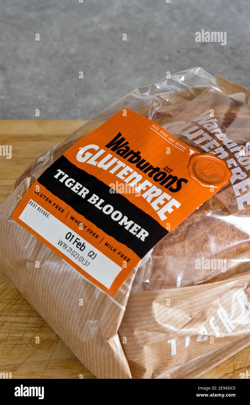 Warburton's Gluten Free White Tiger Bread Loaf. Suitable With A Gluten