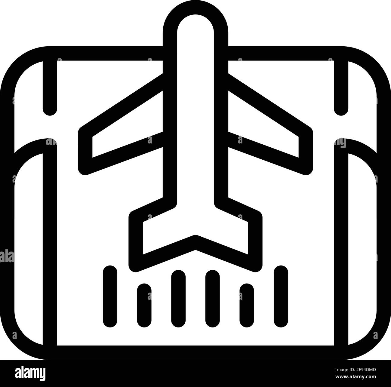Plane ticket icon. Outline plane ticket vector icon for web design ...