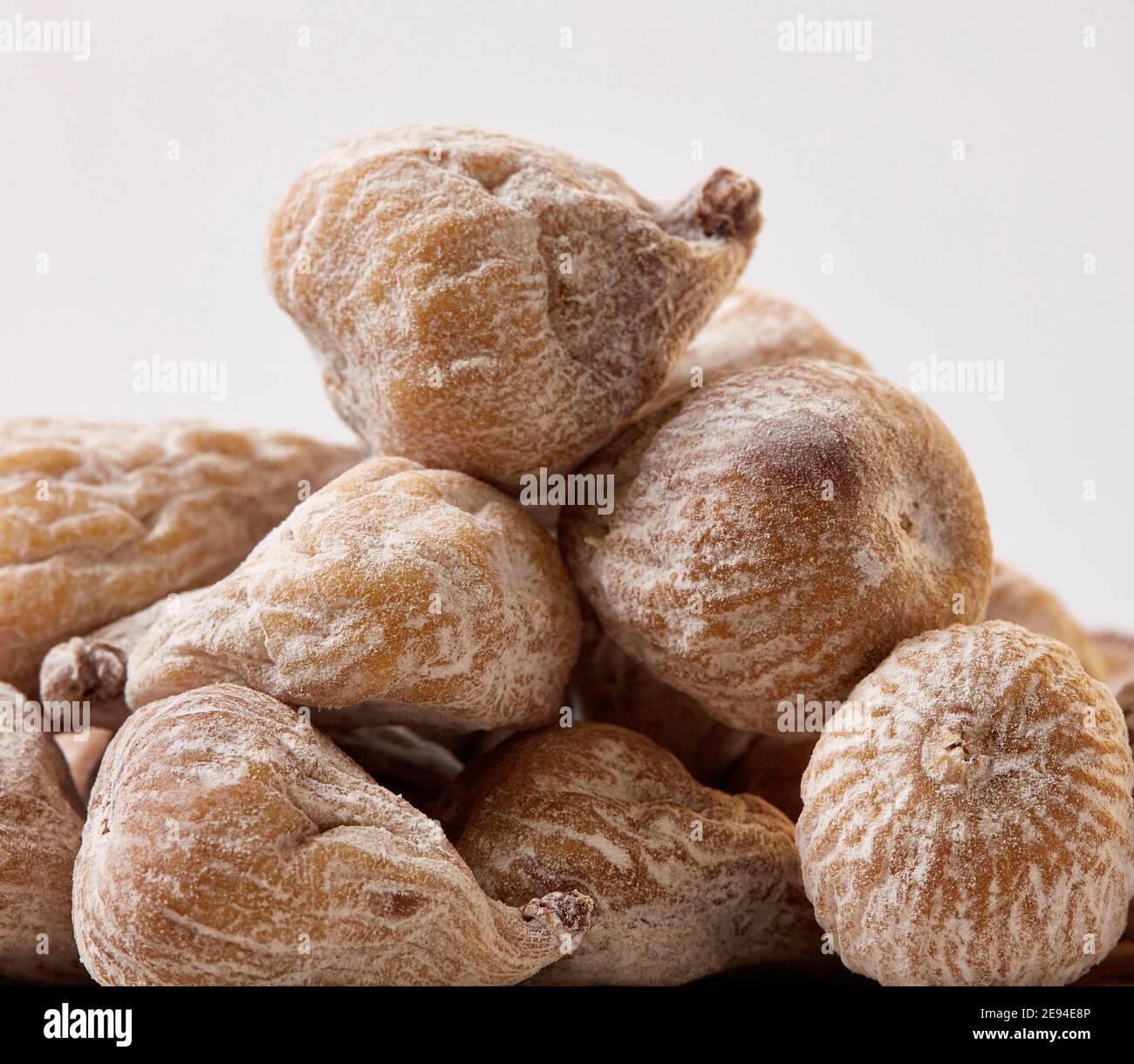 Snack sized dried figs (Higos Secos), convenience and health Stock Photo