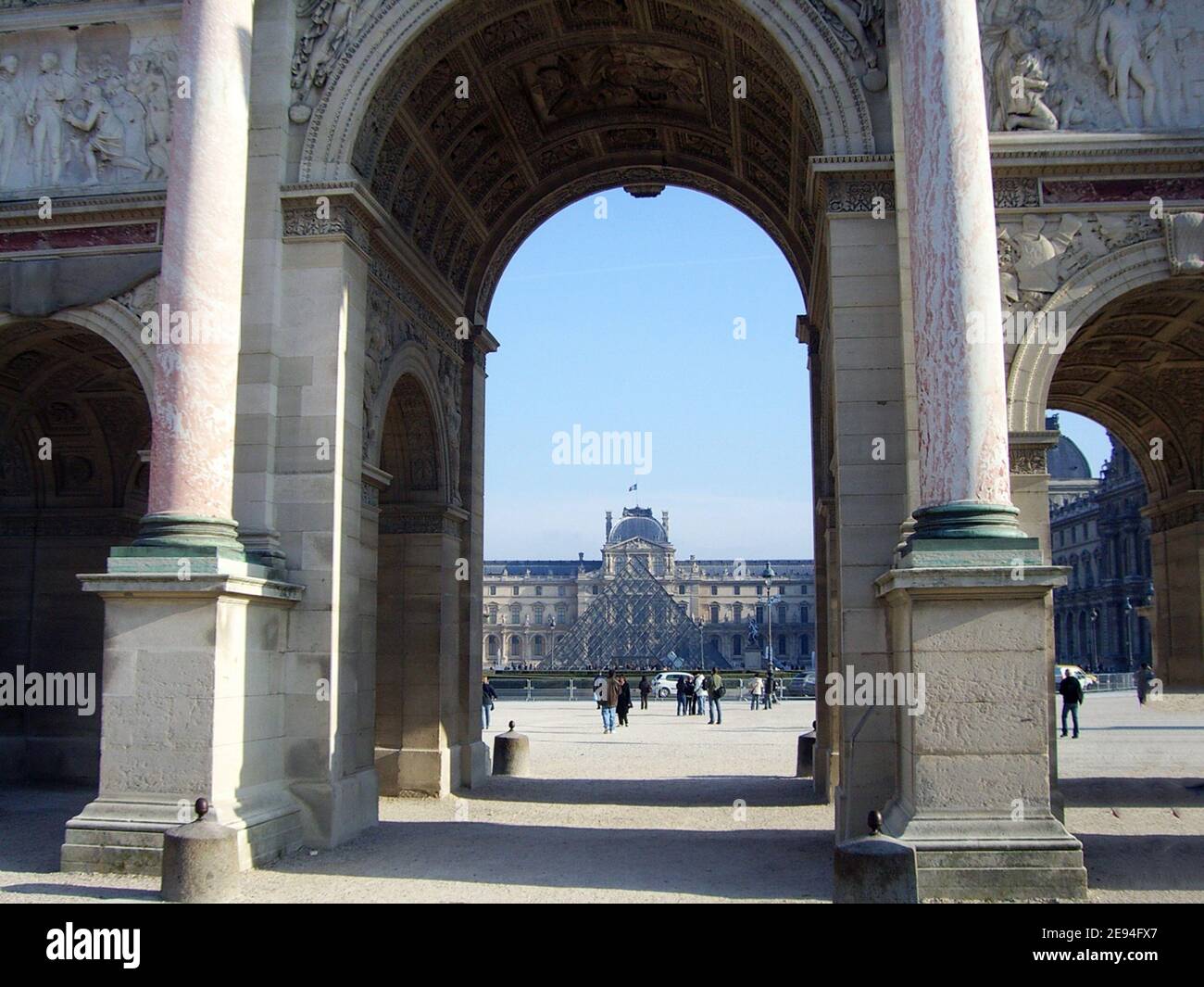 Paris, les jardins du Louvre et le Carrousel Stock Photo