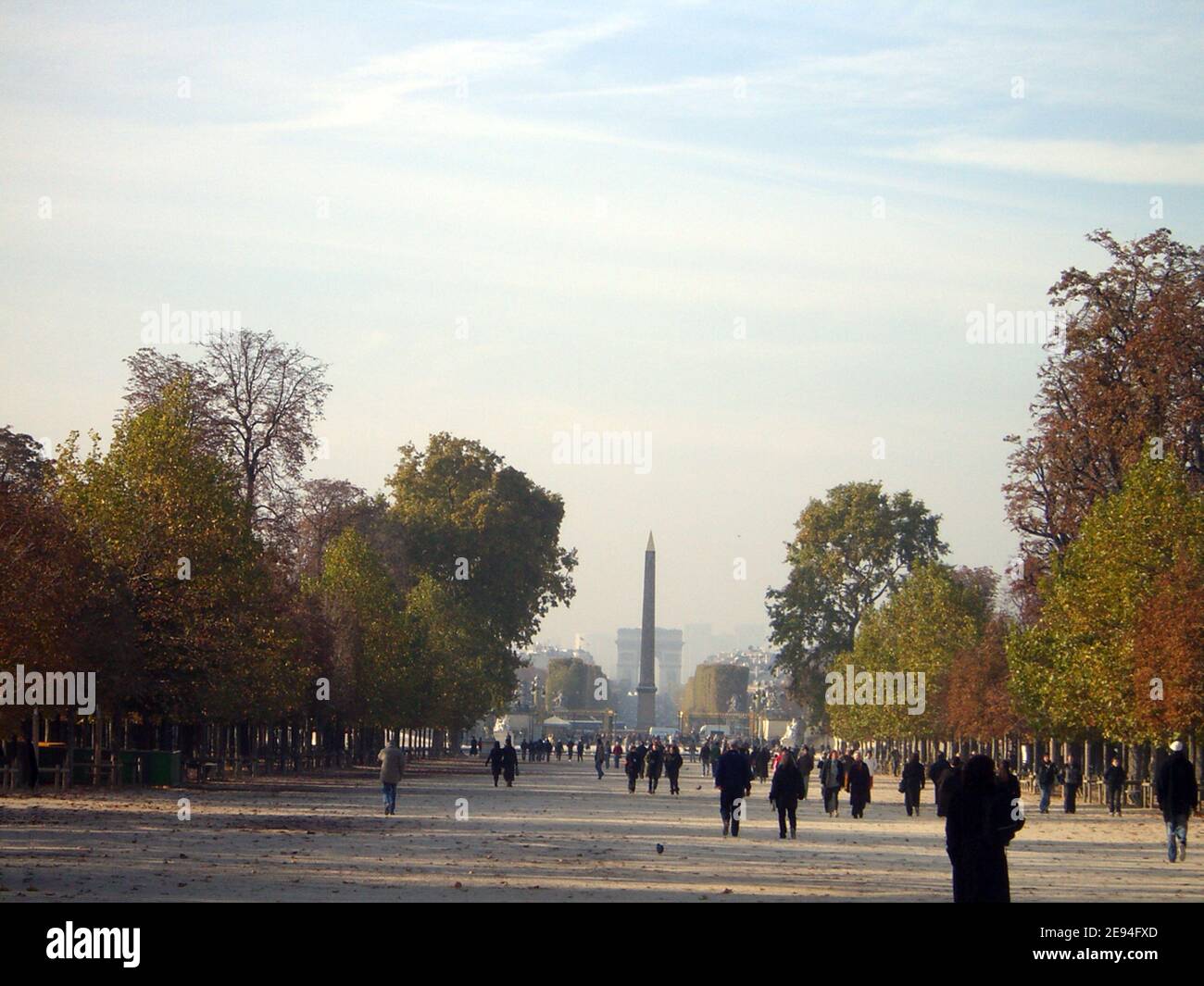 Paris, les jardins du Louvre Stock Photo
