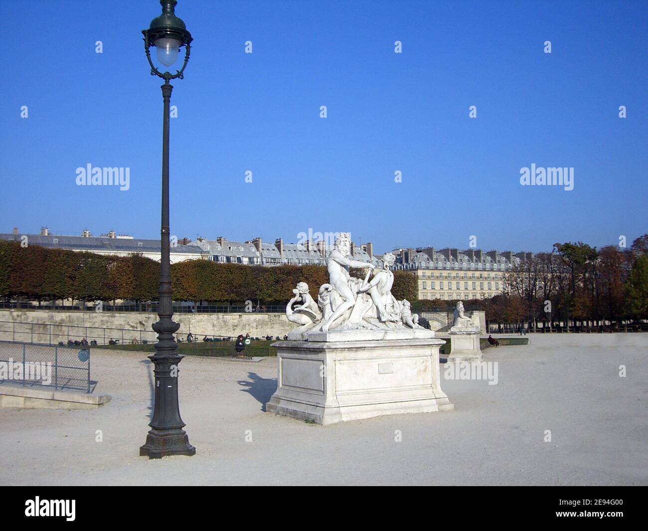 Paris, statues des jardins du Louvre Stock Photo