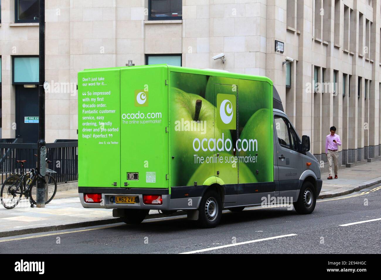 LONDON, UK - JULY 8, 2016: Ocado grocery shopping delivery Mercedes Sprinter  van in London, UK. Ocado is a British online-only supermarket Stock Photo -  Alamy