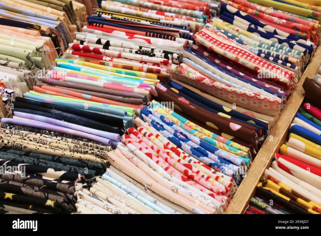 Tenugui Japanese towels at a store in Kyoto. Tenugui hand towels are a typical small souvenir or gift from Japan Stock Photo Alamy