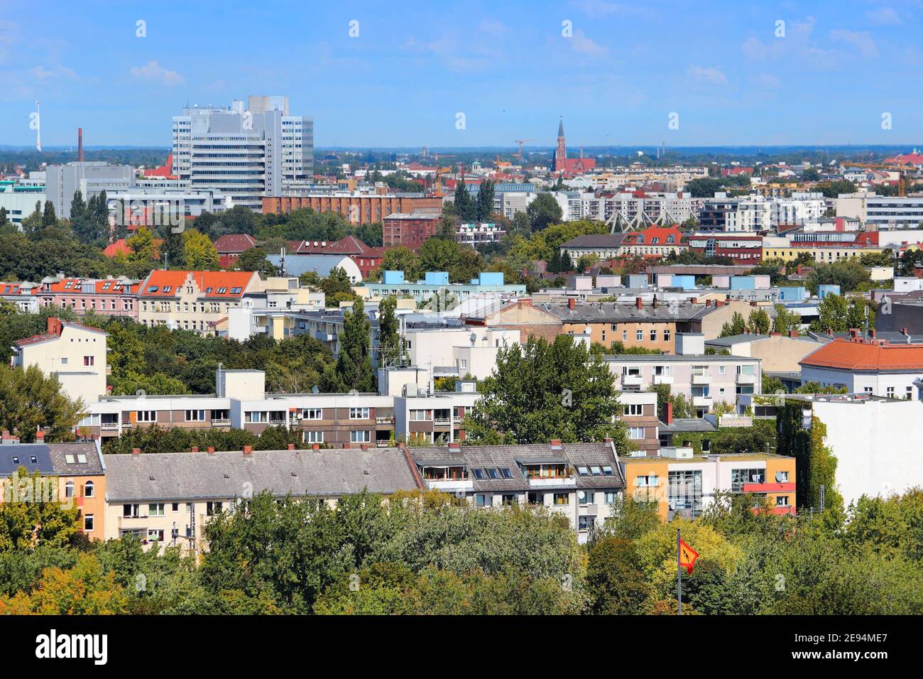 Berlin, Germany. Capital city architecture aerial view with ...