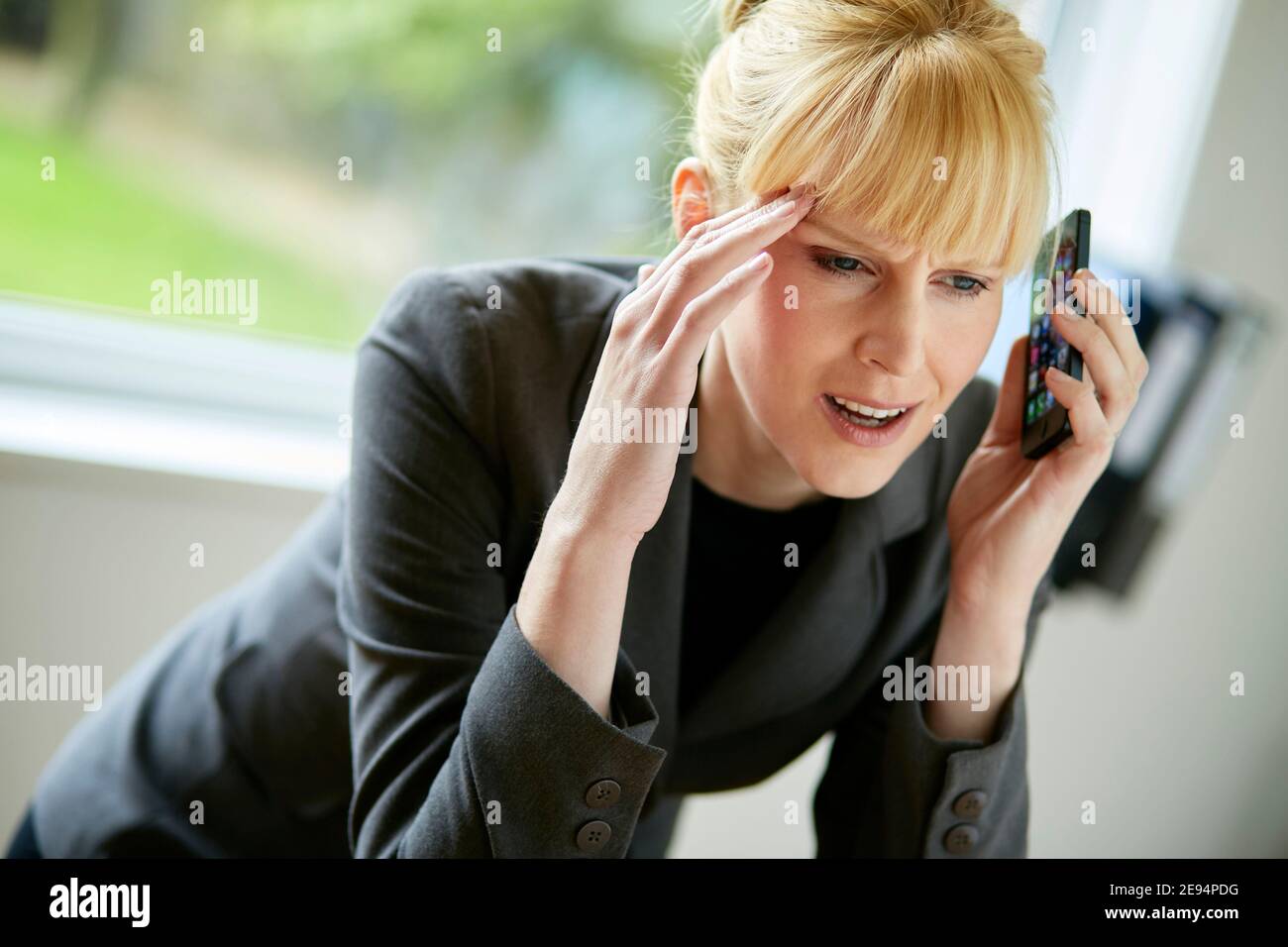 Stressed Businesswoman Stock Photo