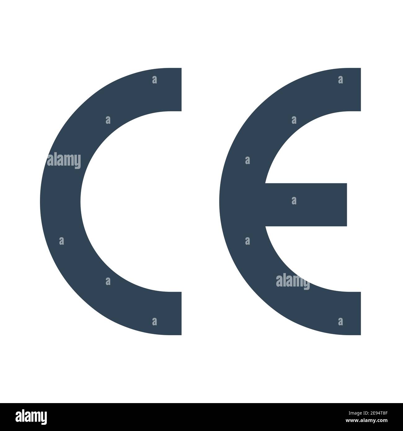 CE mark. Quality guarantee icon. Certification symbol. Vector isolated Stock Vector