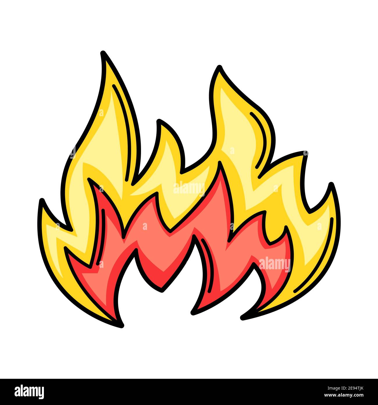 Illustration of cartoon fire Stock Vector Image & Art Alamy