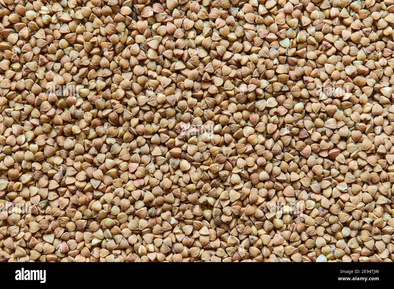 Dry buckwheat background, texture, close up Stock Photo