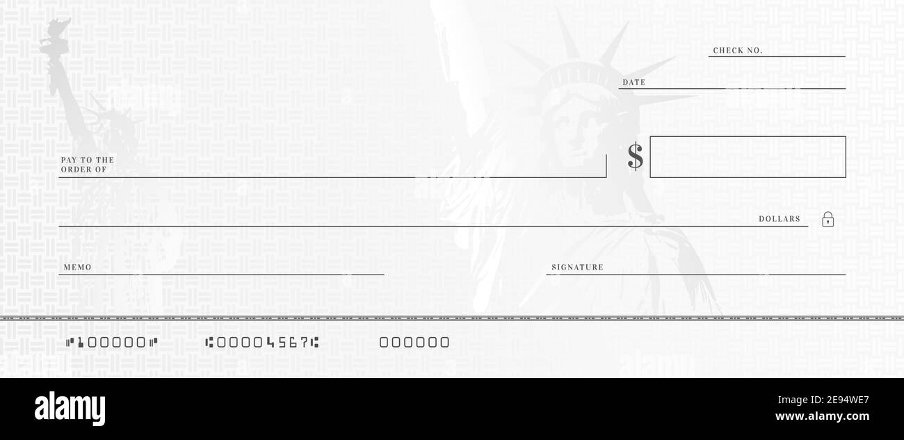 Blank Cheque Black and White Stock Photos & Images - Alamy Throughout Cashiers Check Template