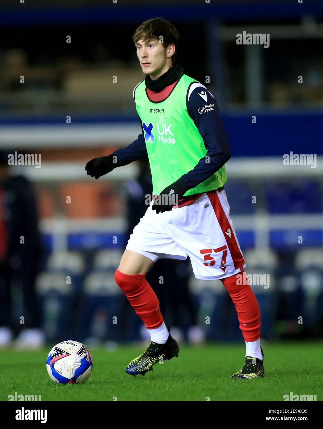 Nottingham Forest S James Garner Warms Up On The Pitch Prior To The Beginning Of The Sky Bet Championship Match At St Andrew S Trillion Trophy Stadium Birmingham Picture Date Tuesday February 2 2021