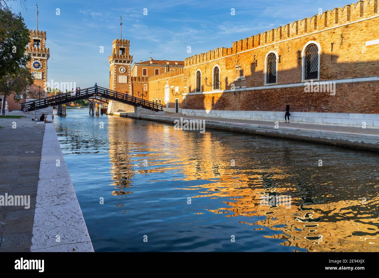 View of Venetian Arsenal (Arsenale di Venezia) a complex of former shipyards and armories, Venice, Italy Stock Photo