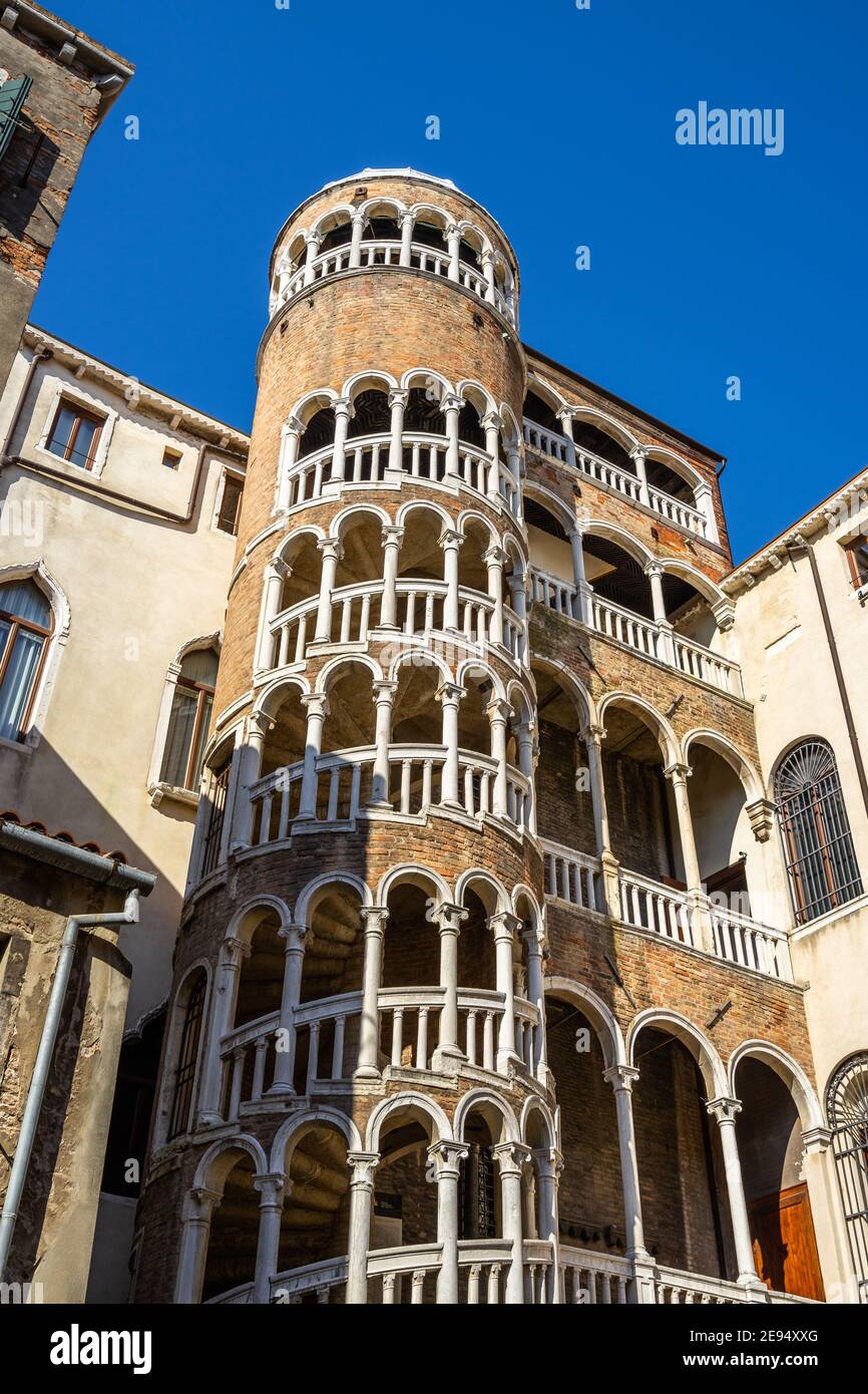Scala Contarini Del Bovolo Is A Hidden Gem Of Venice Famous For Its scala-contarini-del-bovolo-is-a-hidden-gem-of-venice-famous-for-its