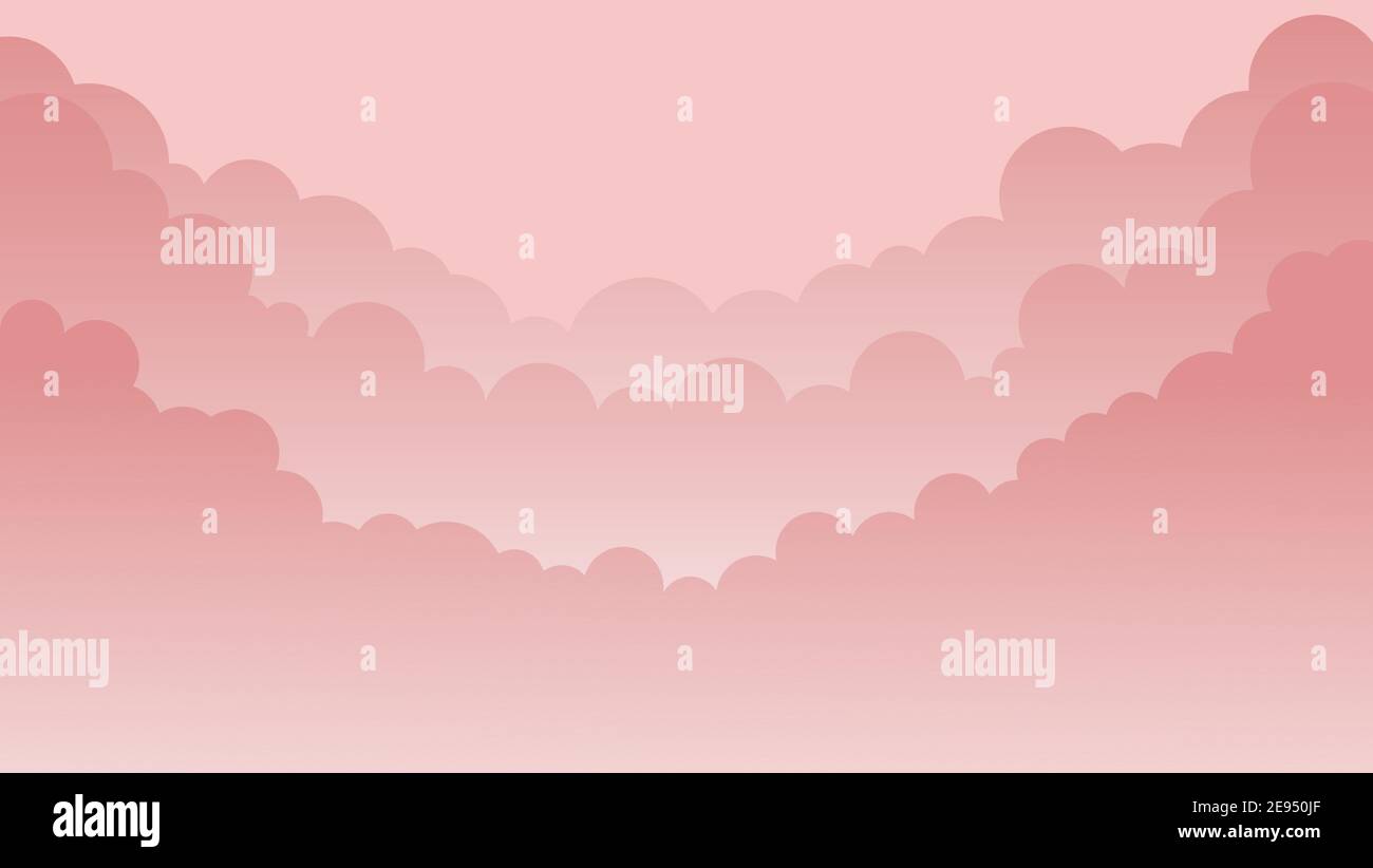 Ping clouds background vector illustration Stock Vector
