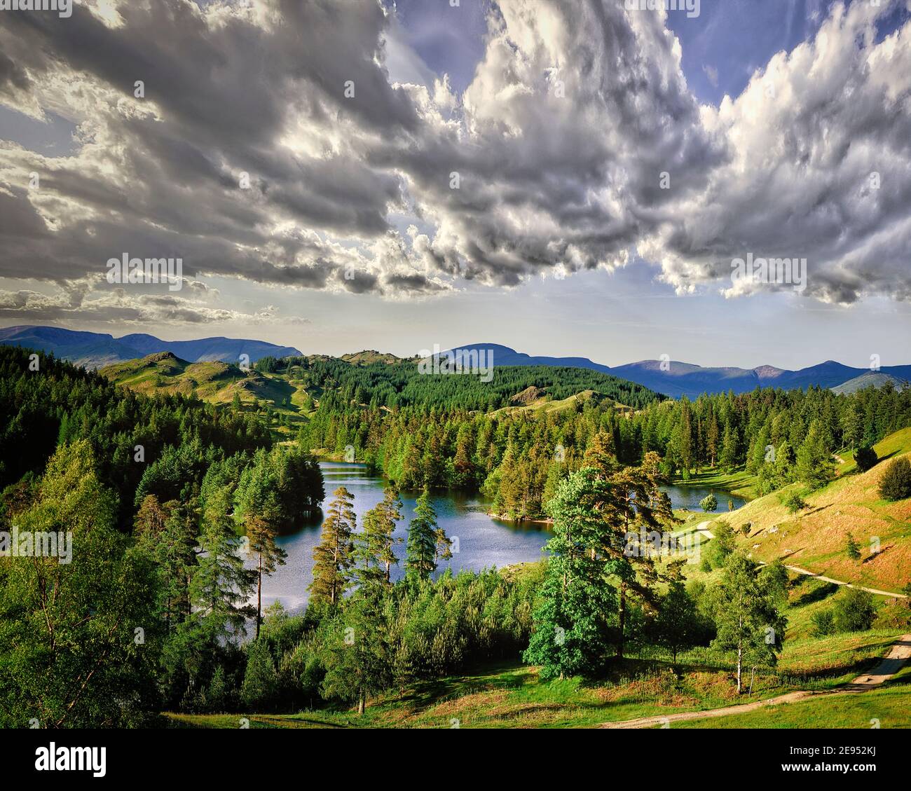 GB - CUMBRIA: Tarn Hows in the Lake District National Park Stock Photo