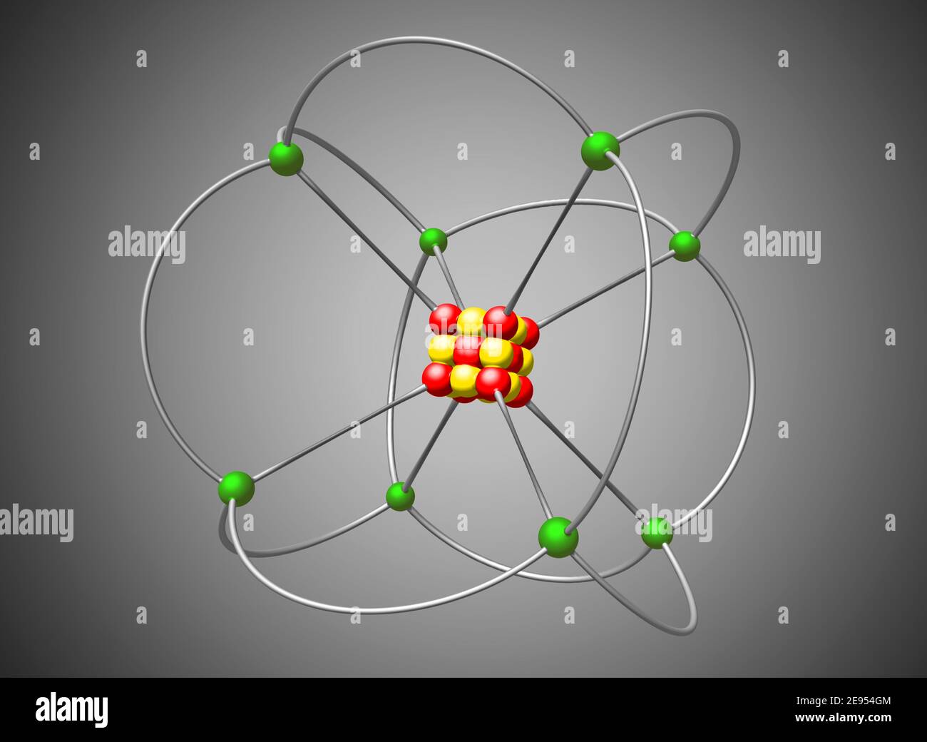 real atomic structure model