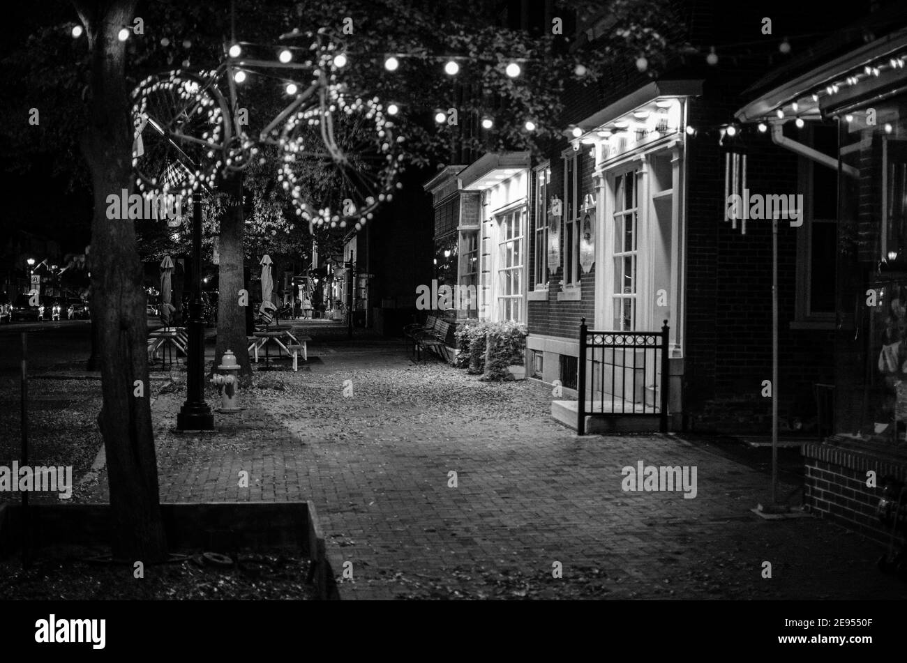 Small sidewalk Black and White Stock Photos & Images - Alamy