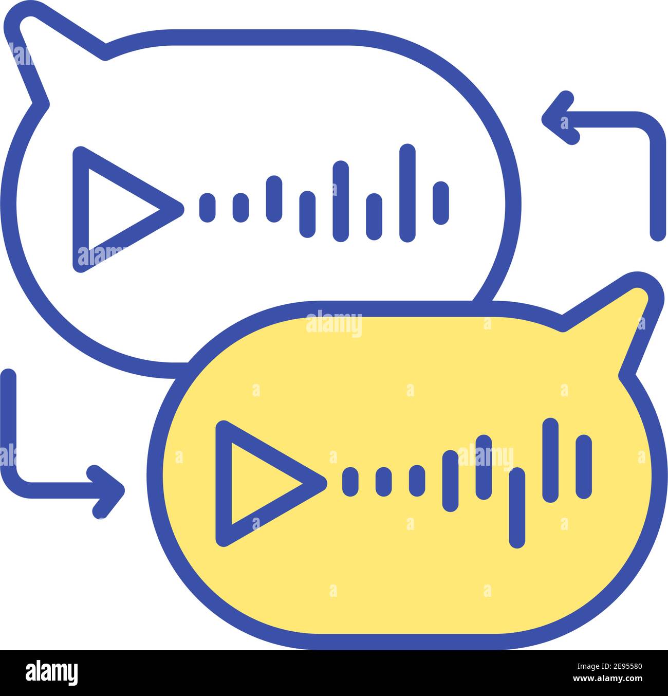 Voice to text messaging RGB color icon Stock Vector Image & Art Alamy