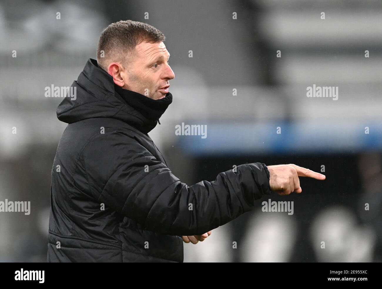 Newcastle United assistant manager Graeme Jones before the Premier League match at St. James's Park, Newcastle. Picture date: Tuesday February 2, 2021. Stock Photo