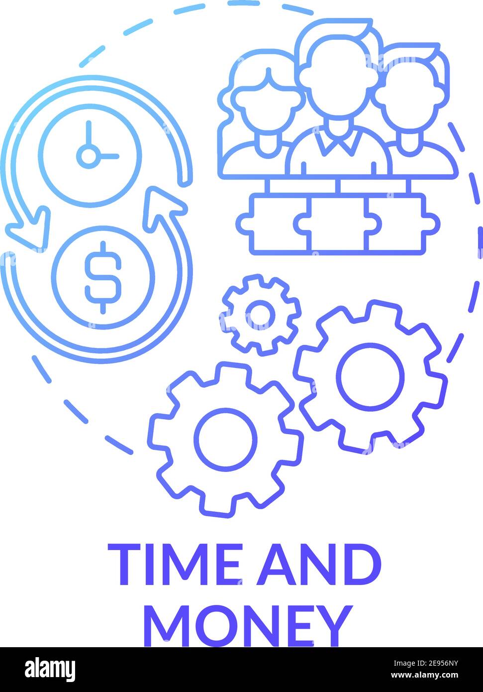 Time and money concept icon Stock Vector Image & Art - Alamy