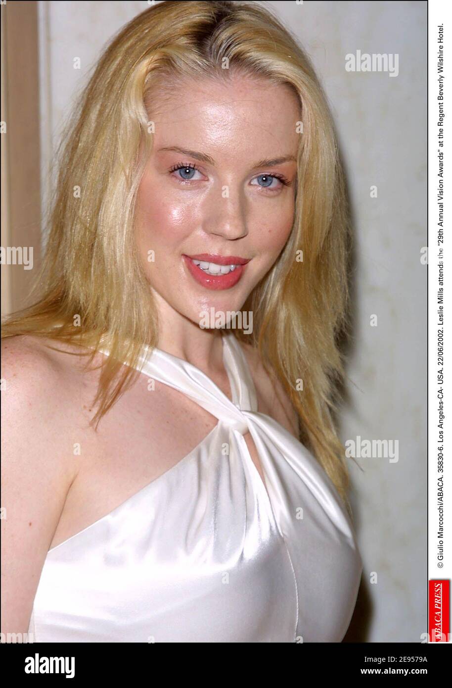© Giulio Marcocchi/ABACA. 35830-6. Los Angeles-CA- USA. 22/06/2002. Leslie Mills attends the 29th Annual Vision Awards at the Regent Beverly Wilshire Hotel. Stock Photo