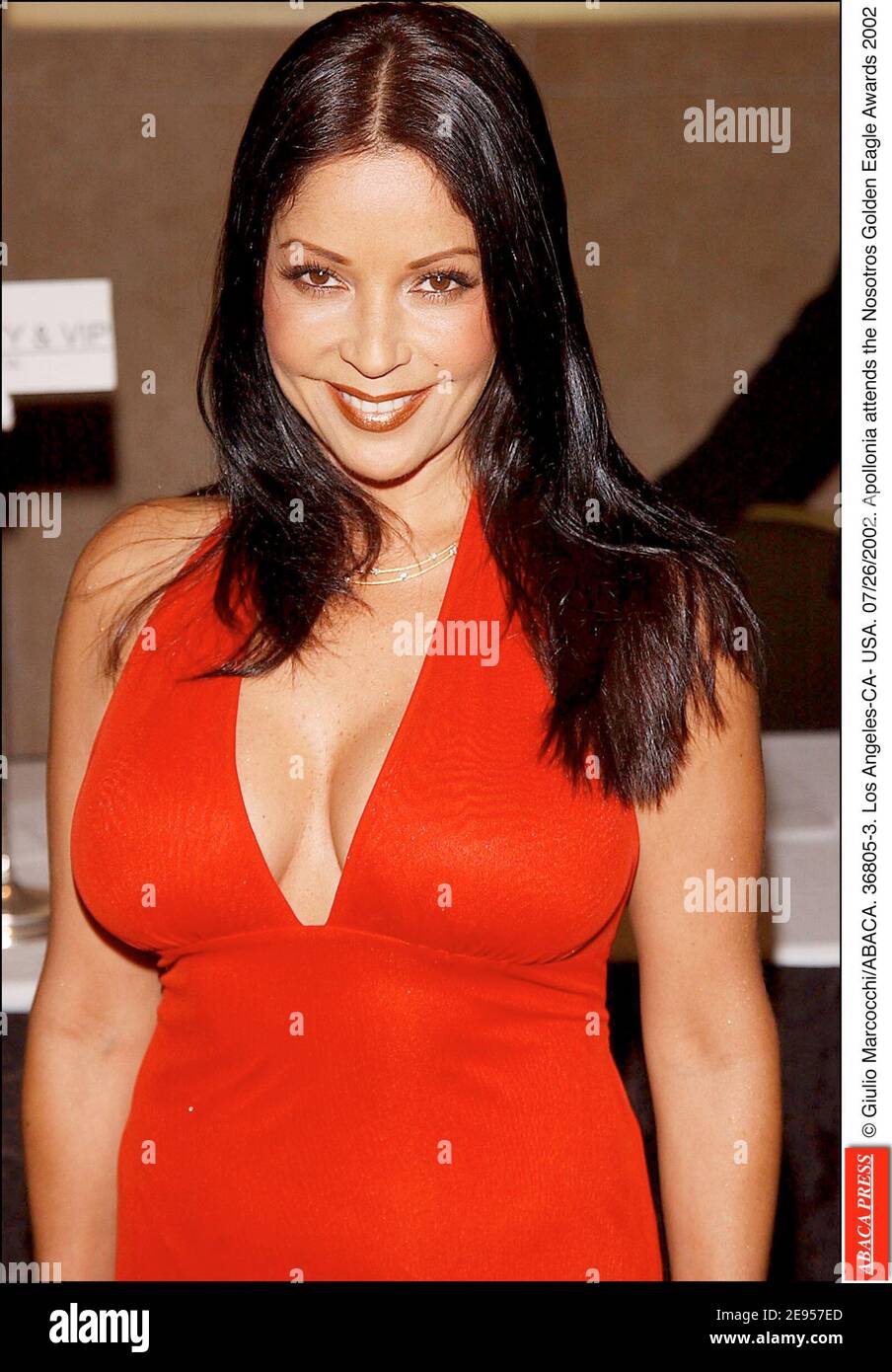 © Giulio Marcocchi/ABACA. 36805-3. Los Angeles-CA- USA. 07/26/2002. Apollonia attends the Nosotros Golden Eagle Awards 2002 Stock Photo