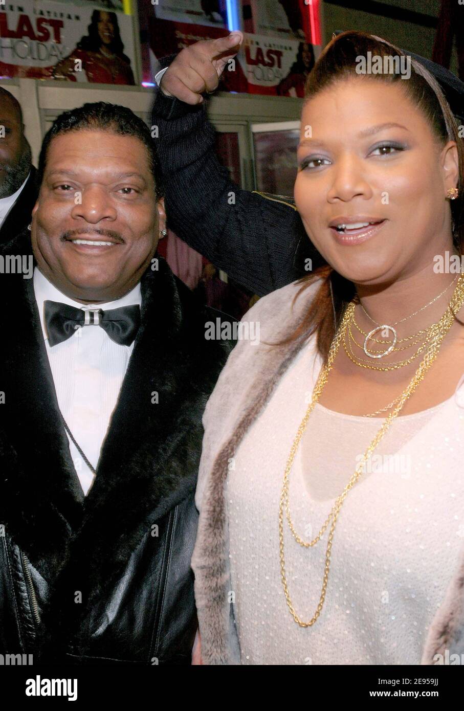 Queen Latifah and her father Lancelot Owens attend the premiere of Last Holiday featuring Queen Latifah in Newark, New Jersey, USA, on January 11, 2006. Photo by Tim Grant/ABACAPRESS.COM Stock Photo