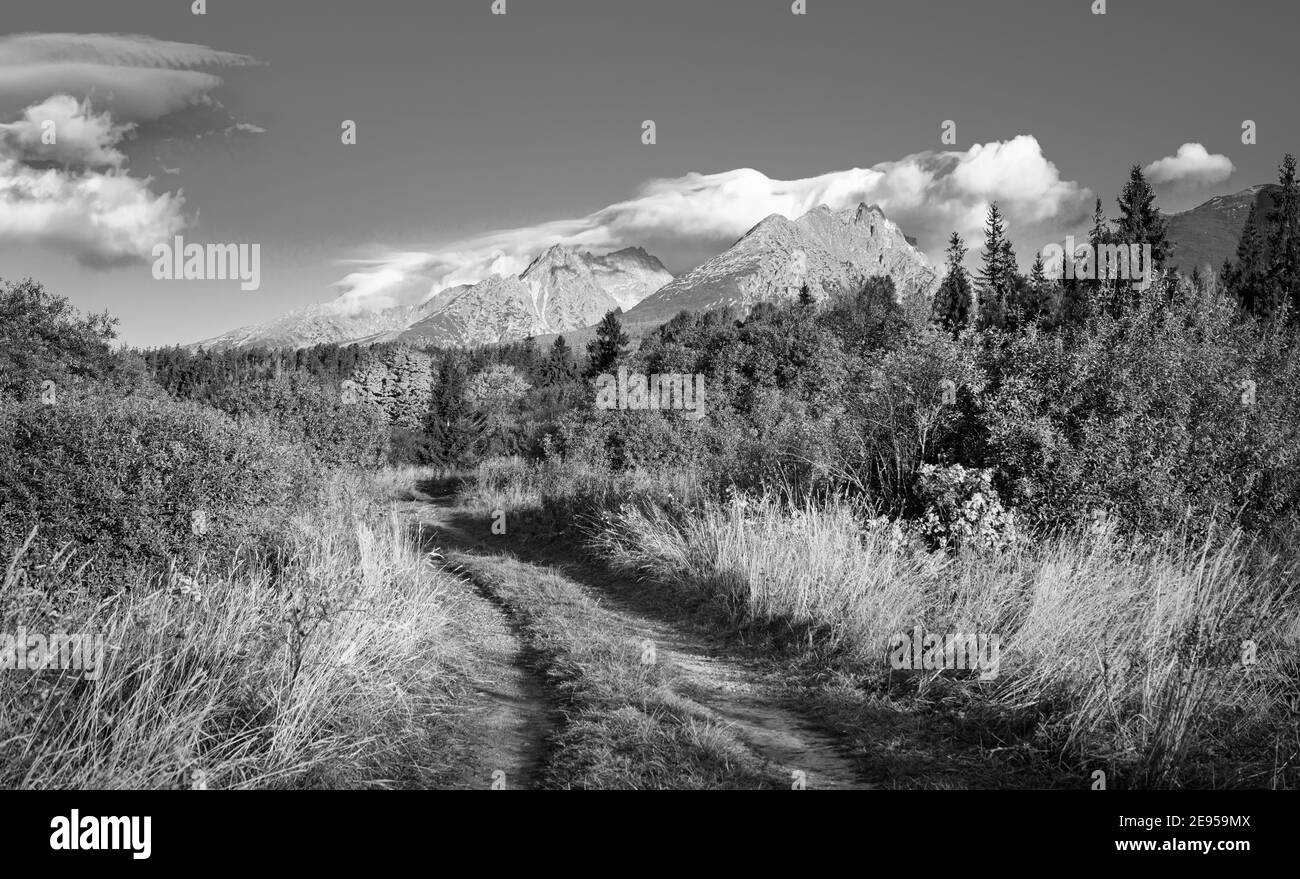 Slowakia , Europe  High Tatras mountains national park in Slovakia Stock Photo
