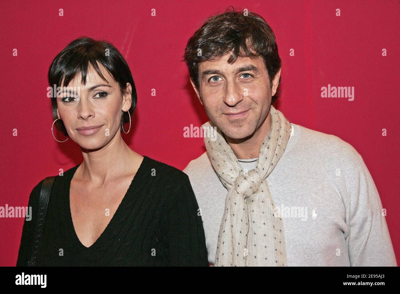 French actress Mathilda May and her husband Philippe Kelly attend the 14th International Massy Circus Festival in Massy, France, on January 14, 2006. Photo by Laurent Zabulon/ABACAPRESS.COM. Stock Photo