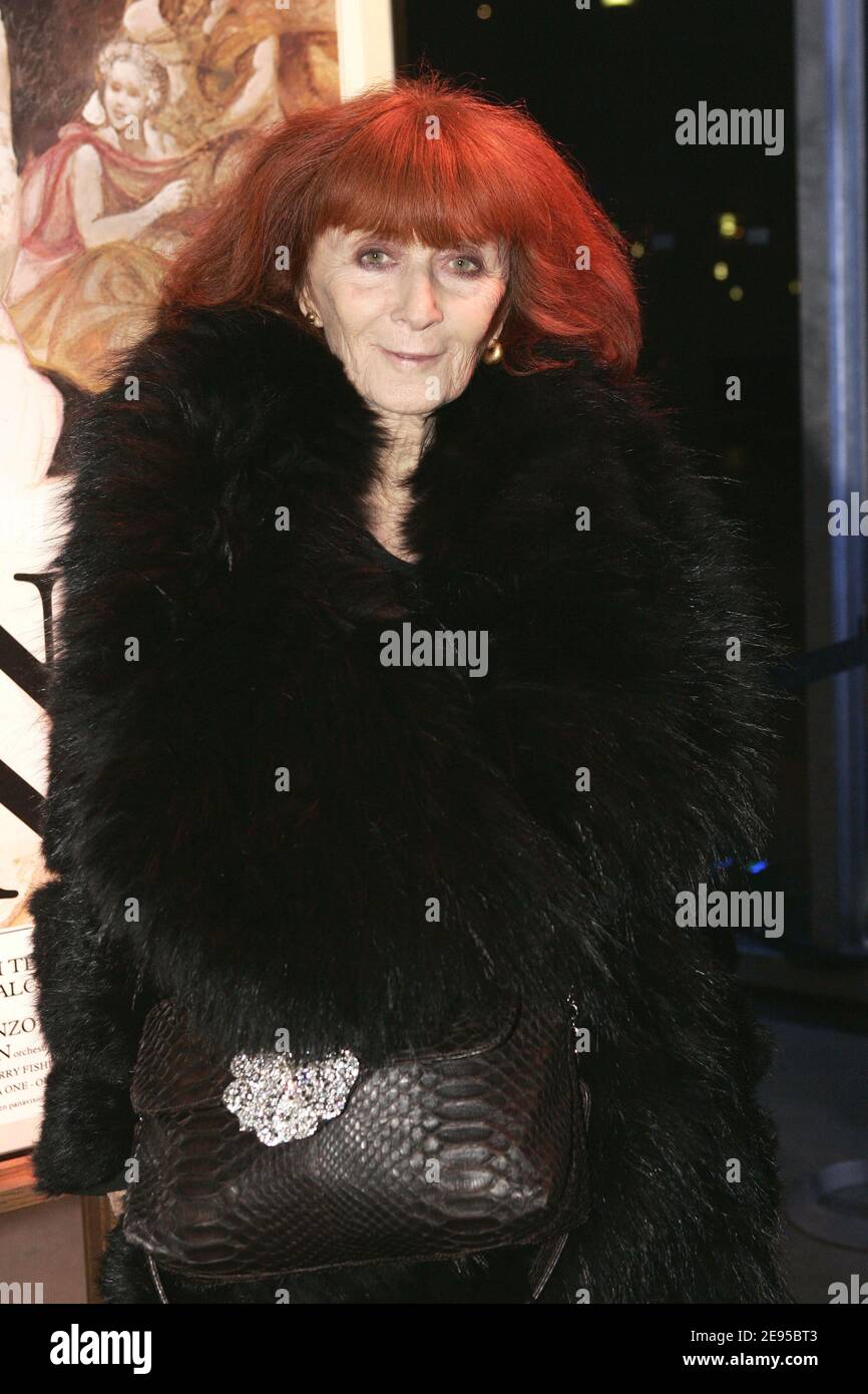 French designer Sonia Rykiel attends the screening of 'Don Giovanni' at ...