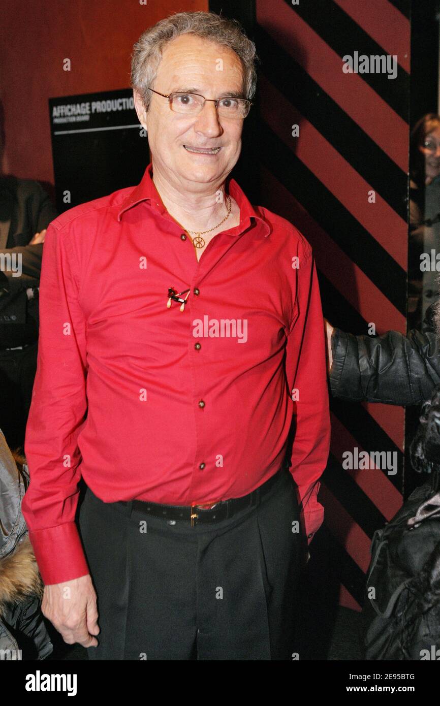 French humorist Daniel Prevost after his last show at the Olympia in Paris, France on january 16, 2006. Photo by Thierry Orban/ABACAPRESS.COM Stock Photo