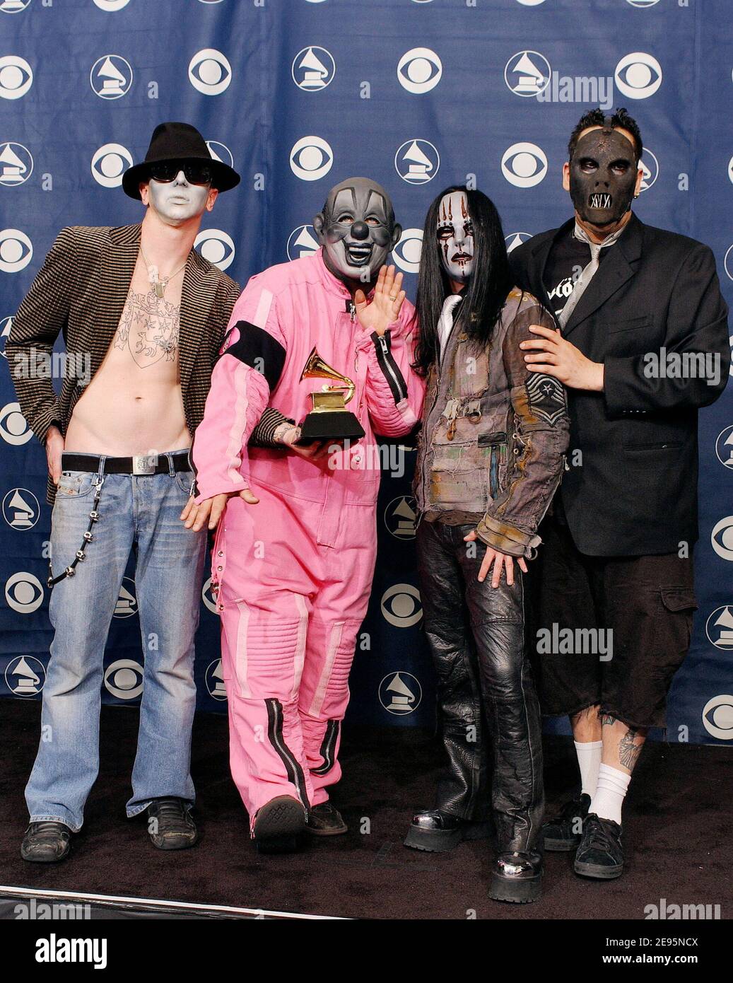 Winner for Best Metal Performance, Slipknot poses in the pressroom of