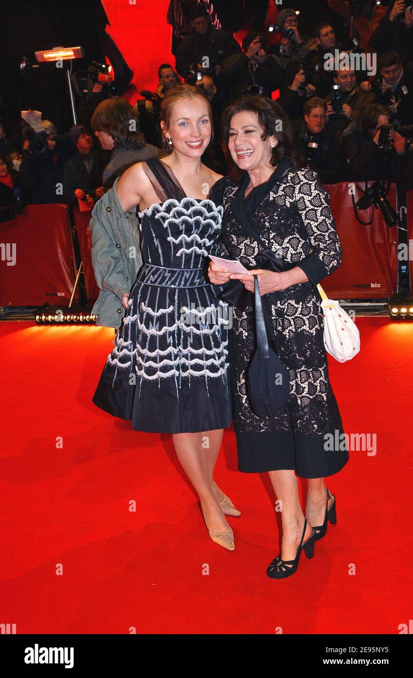German actresses Nadja Uhl (l) and Hannelore Elsner attend the opening ceremony of the 56. Internationale Film Festival in Berlin, Germany, on February 9th, 2006. Photo by Bruno Klein/ABACAPRESS.COM Stock Photo