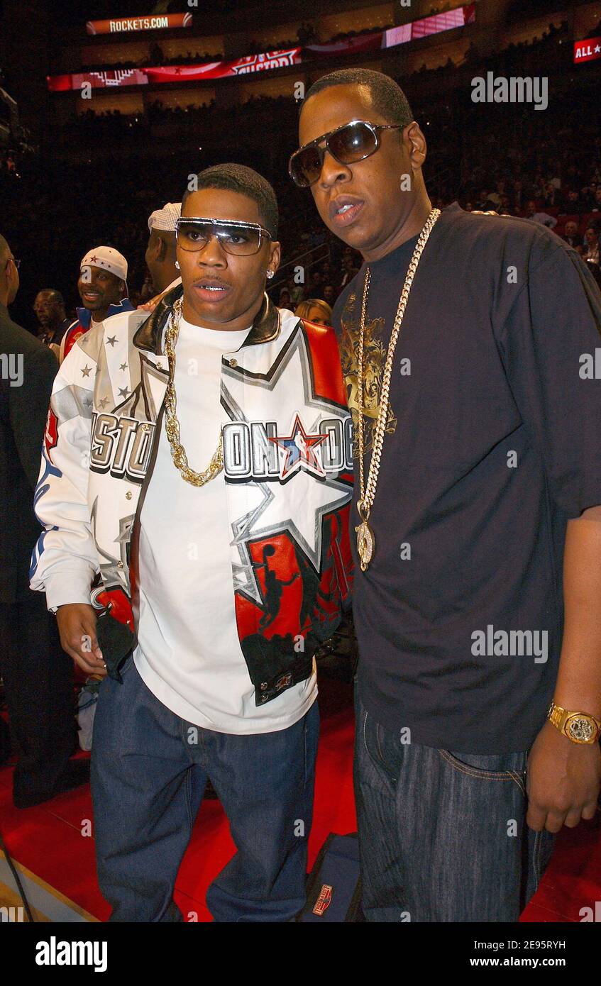 Nelly and Jay-Z attend the 2006 NBA All-Star Game held at the Toyota ...