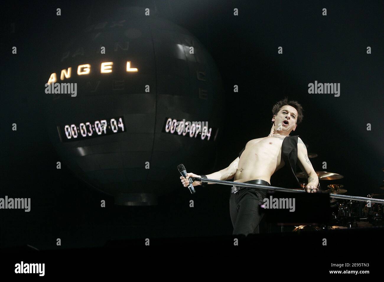 Gahan Dave Gahan, lead singer of the Depeche Mode during a live performance ...
