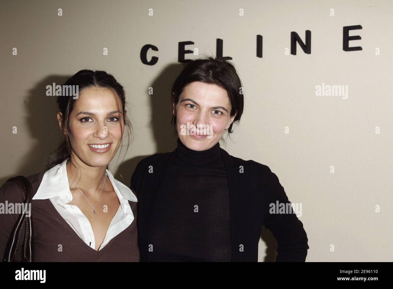 French actress Elisa Tovati and Croatian fashion designer Ivana Omazi pose backstage after Ivana's Fall-Winter 2006-2007 Ready-to-Wear fashion show for Celine in Paris, France, on March 2, 2006. Photo by Orban-Taamallah-Zabulon/ABACAPRESS.COM Stock Photo